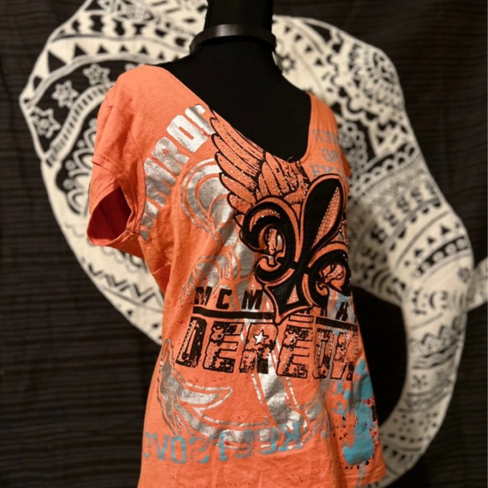 Vibrant Orange Graphic Women's Camisole